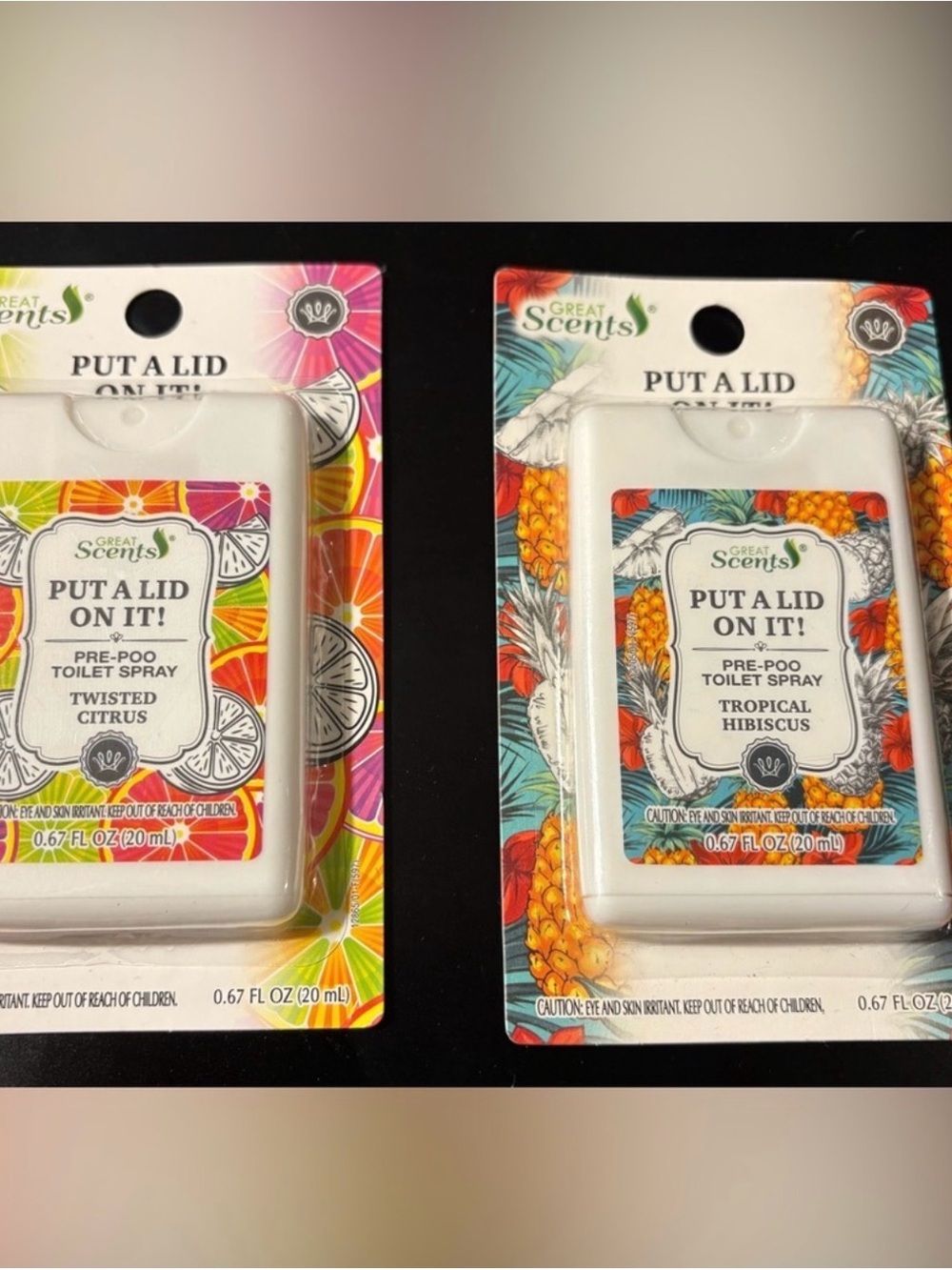 Pre-Poo Toilet Spray Great Scents Put A Lid on it 2-pack